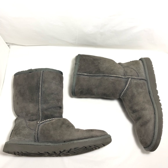 UGG Australia 5825 Women GRAY SUEDE Boots SZ 6 - Picture 5 of 8